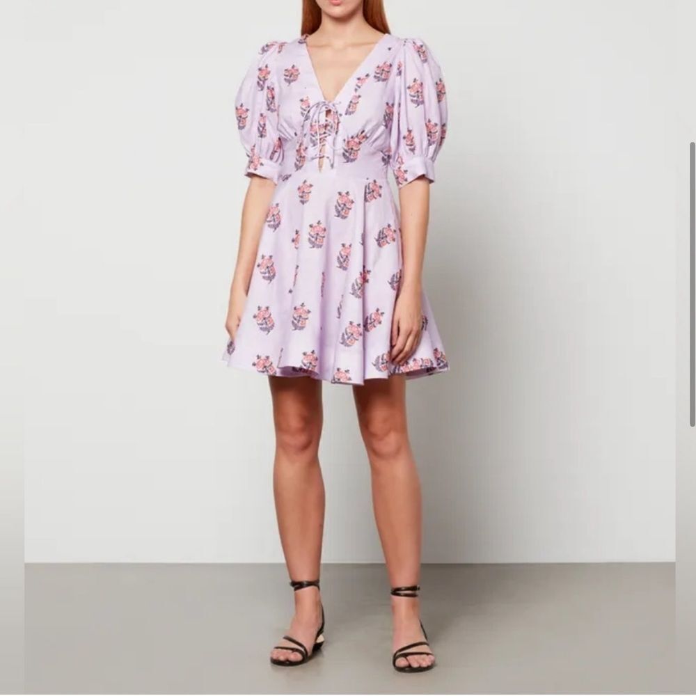 House of Harlow 1960 Lavender Floral Dress Size 6